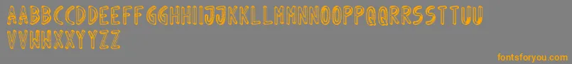 JuinoNet Font – Orange Fonts on Gray Background