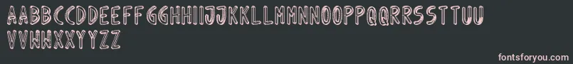 JuinoNet Font – Pink Fonts on Black Background