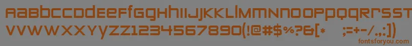 Zeroestwo Font – Brown Fonts on Gray Background