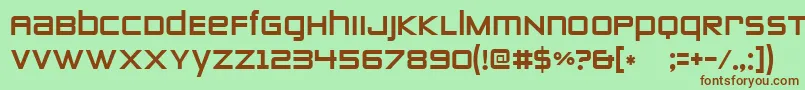 Zeroestwo Font – Brown Fonts on Green Background