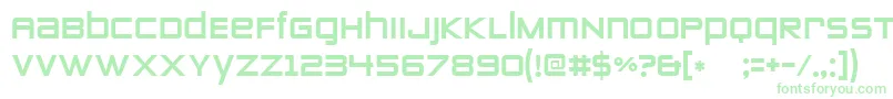 Zeroestwo Font – Green Fonts on White Background
