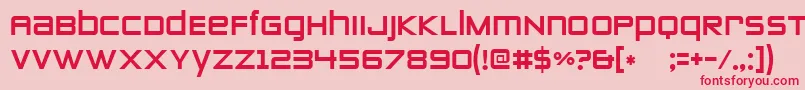 Zeroestwo Font – Red Fonts on Pink Background