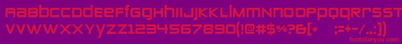 fuente Zeroestwo – Fuentes Rojas Sobre Fondo Morado