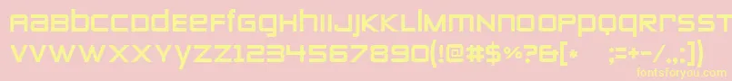 Zeroestwo Font – Yellow Fonts on Pink Background