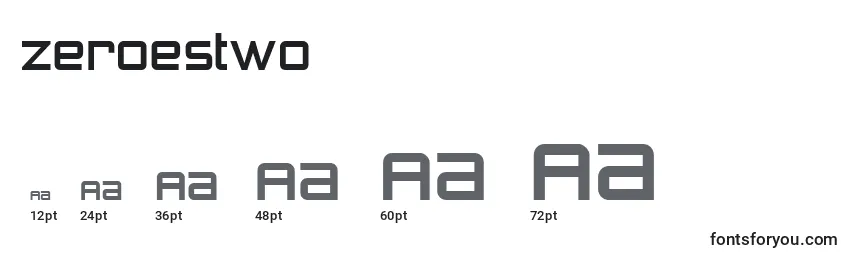 Zeroestwo Font Sizes