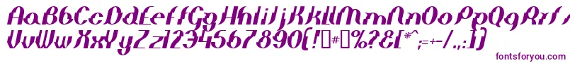 フォントElepi – 紫色のフォント