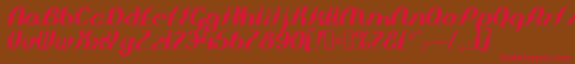 Elepi Font – Red Fonts on Brown Background