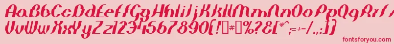 Elepi Font – Red Fonts on Pink Background