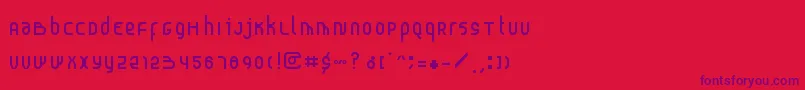 Probolinggo Font – Purple Fonts on Red Background