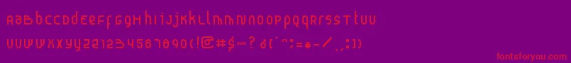 Probolinggo Font – Red Fonts on Purple Background