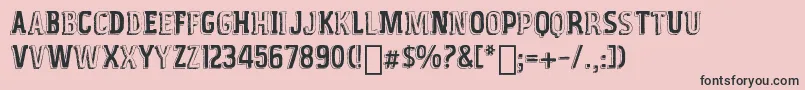 VintageFair Font – Black Fonts on Pink Background