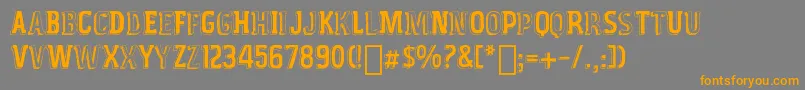 VintageFair-Schriftart – Orangefarbene Schriften auf grauem Hintergrund