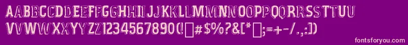 VintageFair Font – Pink Fonts on Purple Background