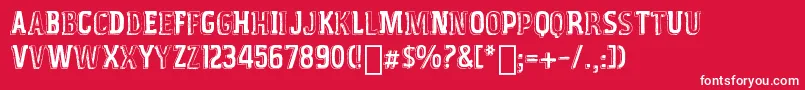 More about VintageFair Font VintageFair Font – White Fonts on Red Background