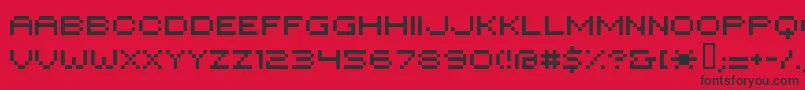 Hiloginreg Font – Black Fonts on Red Background