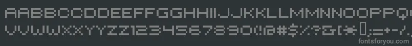 Hiloginreg Font – Gray Fonts on Black Background