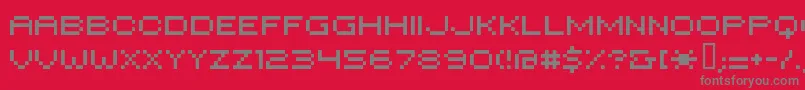 Hiloginreg Font – Gray Fonts on Red Background