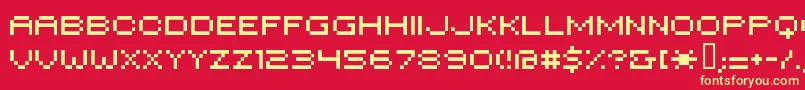 Hiloginreg Font – Yellow Fonts on Red Background