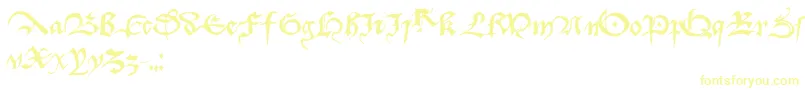 フォントDufay – 黄色のフォント