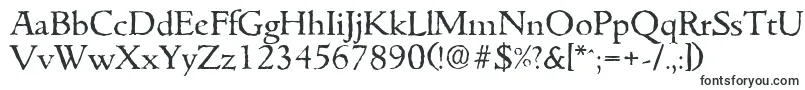 GouditaantiqueRegular-fontti – Tekstitysfontit