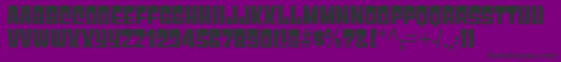 Police GyparodyHv – polices noires sur fond violet