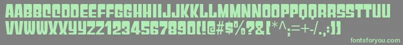 GyparodyHv Font – Green Fonts on Gray Background