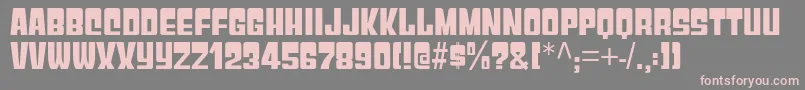 GyparodyHv Font – Pink Fonts on Gray Background