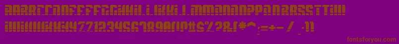 SpyhVent Font – Brown Fonts on Purple Background