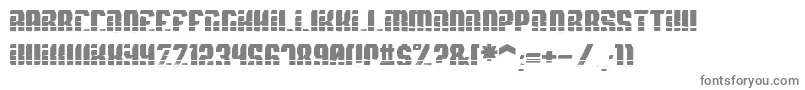 フォントSpyhVent – 白い背景に灰色の文字