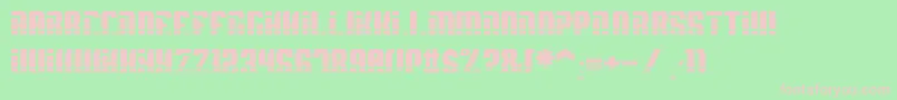 SpyhVent Font – Pink Fonts on Green Background