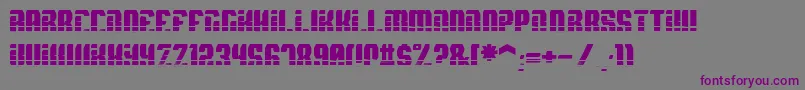 SpyhVent Font – Purple Fonts on Gray Background