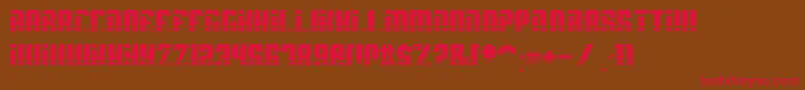SpyhVent Font – Red Fonts on Brown Background