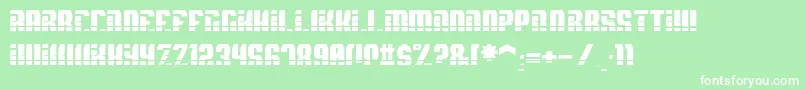 SpyhVent Font – White Fonts on Green Background