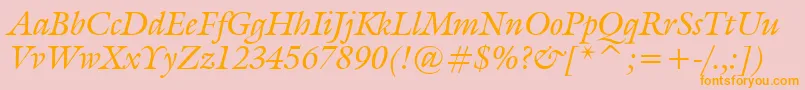 Tt0068m Font – Orange Fonts on Pink Background