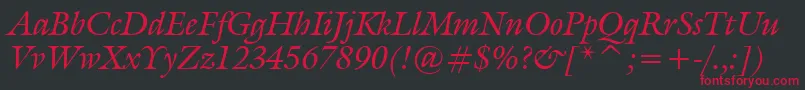 Tt0068m Font – Red Fonts on Black Background