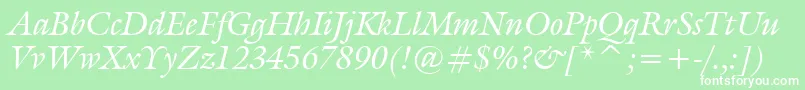 Tt0068m Font – White Fonts on Green Background