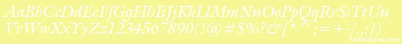 Tt0068m Font – White Fonts on Yellow Background