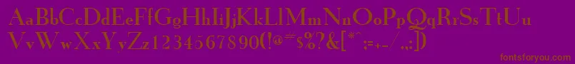 Шрифт GrailNew – коричневые шрифты на фиолетовом фоне