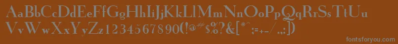 Шрифт GrailNew – серые шрифты на коричневом фоне