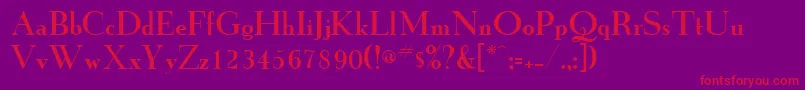 GrailNew Font – Red Fonts on Purple Background