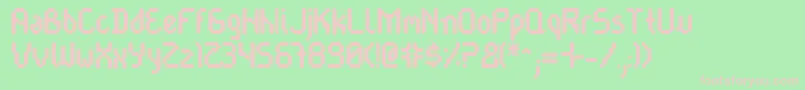 Cayetnrb Font – Pink Fonts on Green Background