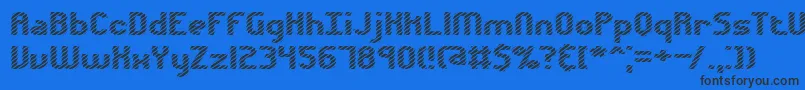 Volatil1 Font – Black Fonts on Blue Background