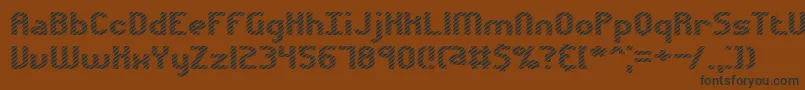 Шрифт Volatil1 – чёрные шрифты на коричневом фоне