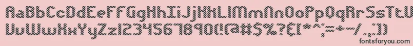 Шрифт Volatil1 – чёрные шрифты на розовом фоне