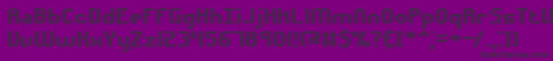Volatil1-Schriftart – Schwarze Schriften auf violettem Hintergrund