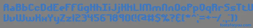 Volatil1 Font – Blue Fonts on Gray Background