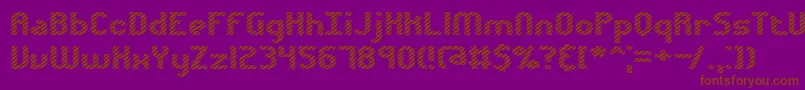 Шрифт Volatil1 – коричневые шрифты на фиолетовом фоне