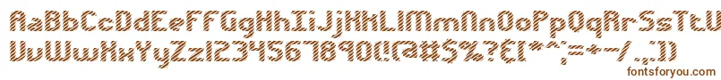 Шрифт Volatil1 – коричневые шрифты на белом фоне