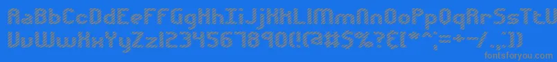 Czcionka Volatil1 – szare czcionki na niebieskim tle