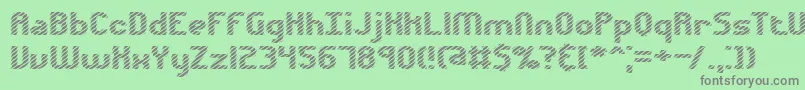Volatil1-fontti – harmaat kirjasimet vihreällä taustalla